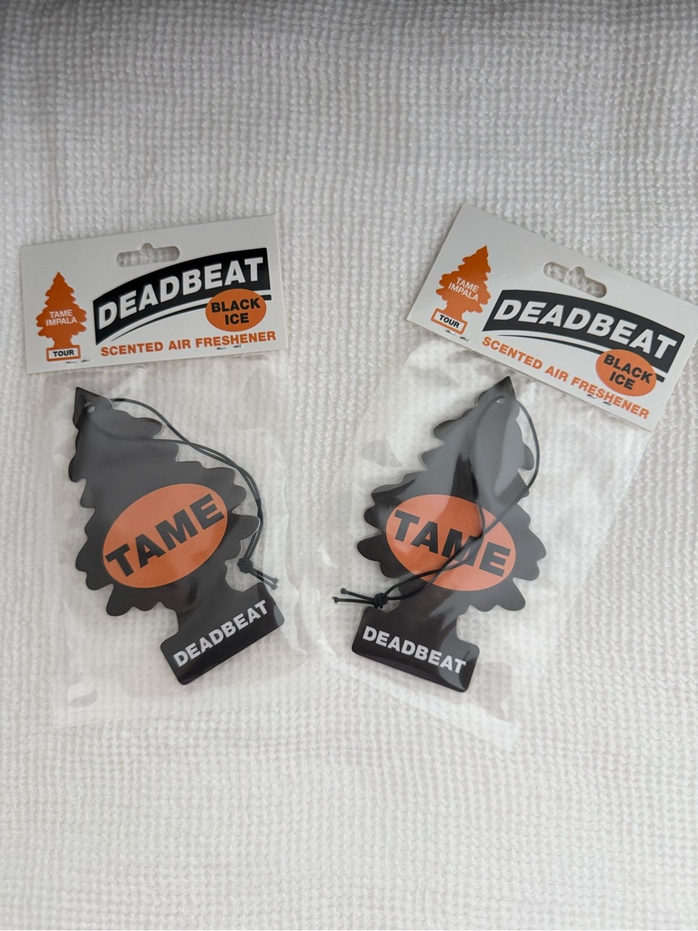 Tame Impala Deadbeat Black Ice Scented Air Fresheners – Set of 2 - Picture 2 of 3